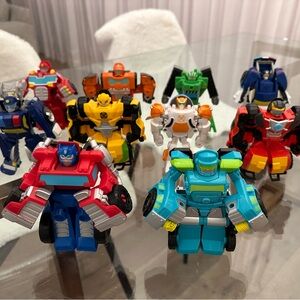 Playskool Transformer Rescue Bots - Like New, Set of 10, Ages 3-7